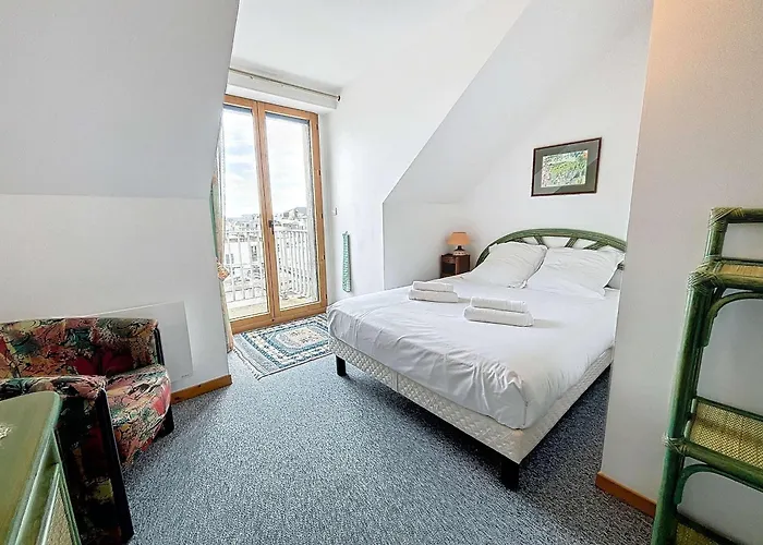 Grand Duplex En Centre-ville Avec Vue, à 50m De La Plage, Ascenseur, Et Wifi - Fr-1-361-165 Granville