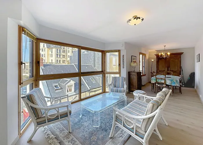 Daire Grand Duplex En Centre-ville Avec Vue, A 50m De La Plage, Ascenseur, Et Wifi - Fr-1-361-165 *